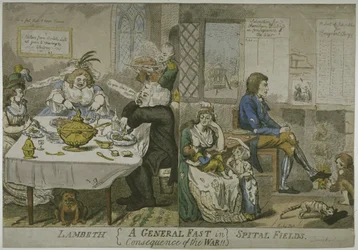 Ein allgemeines Fasten aufgrund des Krieges!!, ca. 1794